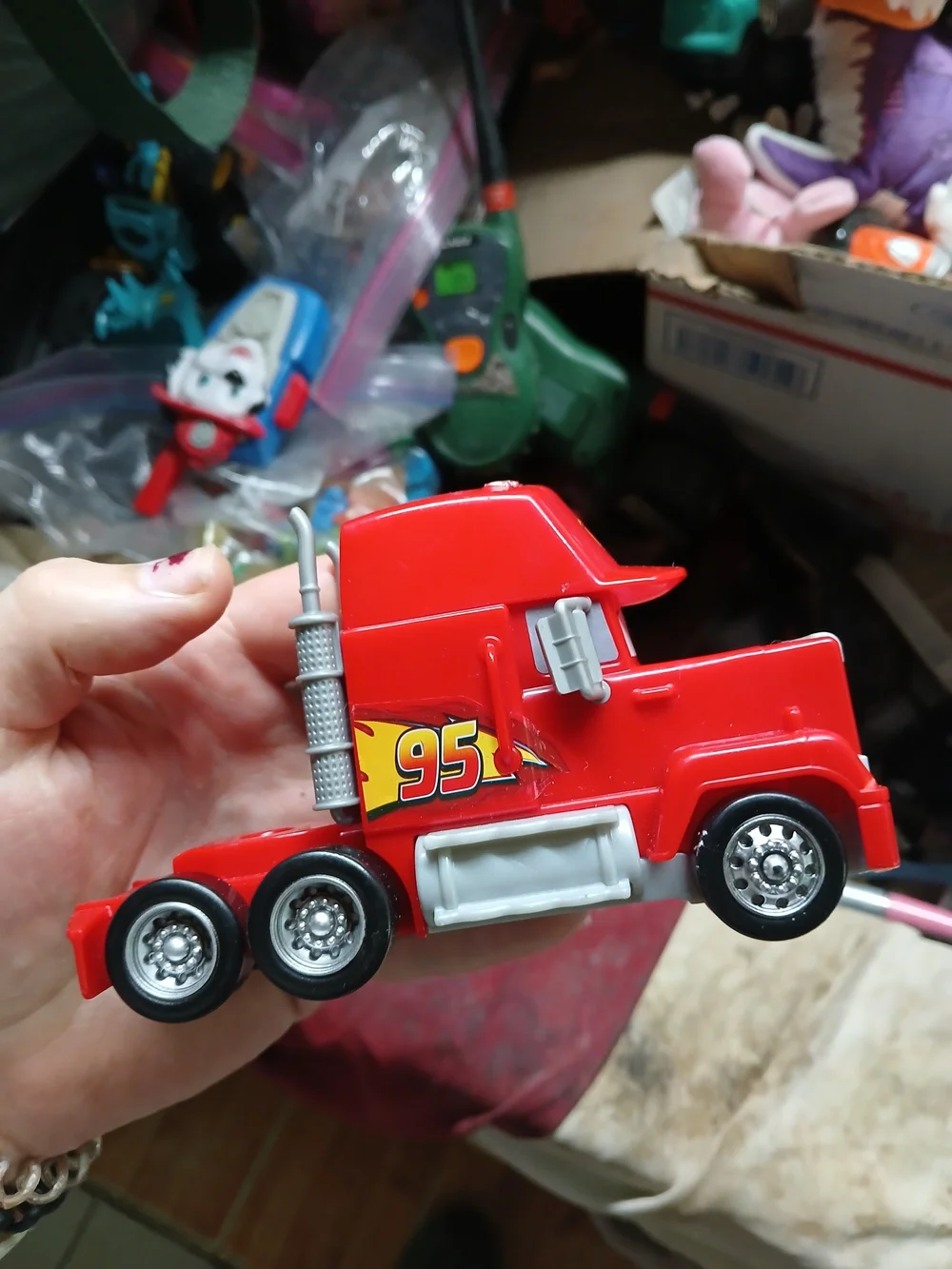 Disney Pixar Cars Mack Rusteze Truck Hauler cab. No Trailer- Just Truck
